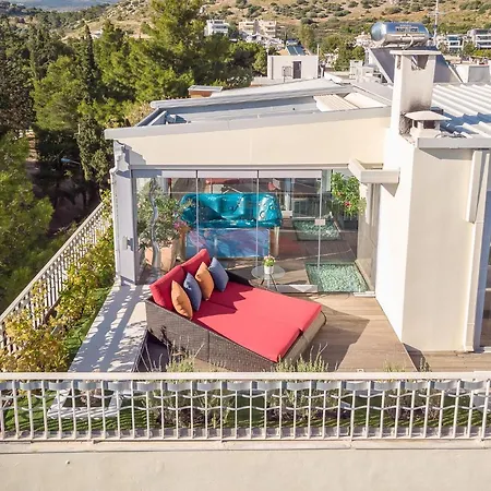 Summer Sea View With Outdoor Jacuzzi- Sauna Athens